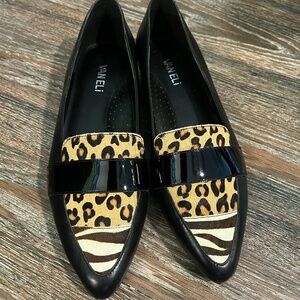 Van Eli Calf Hair animal print loafers